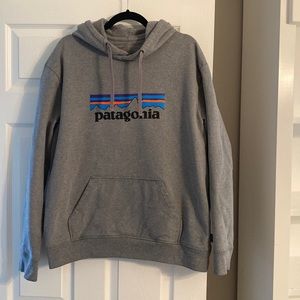 Patagonia- Mens Gray Hoodie, Size XL